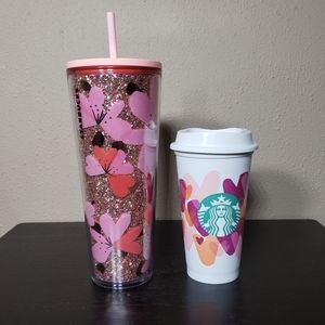 Starbucks Other - Starbucks Valentine's 24oz Tumbler and 16oz Cup Starbucks Other - Starbucks Valentine's 24oz Tumbler and 16oz Cup